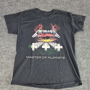 Vintage Metallica Shirt Mens Medium Large Black Master of Puppets Band Tour 2006